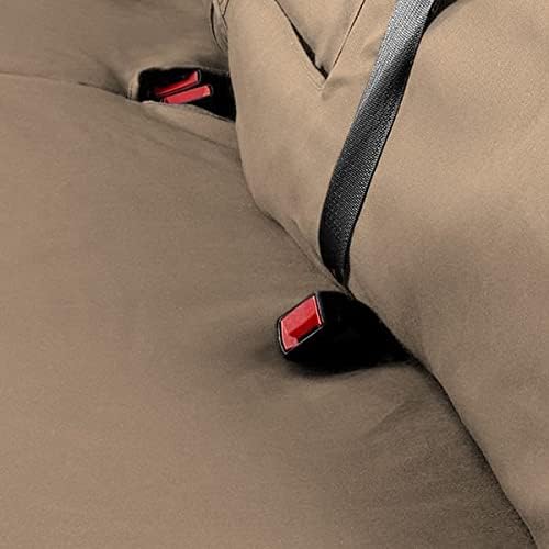 Covercraft Custom-Fit Rear-Second Seat Bench SeatSaver Seat Covers - Polycotton Fabric, Taupe