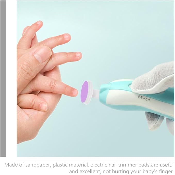 pcs Baby Electric Nails File Pads,Electric Nail Trimmer Replacement Pads,Nails Grinding Heads,Baby Nail Trimmer Replacement Pad
