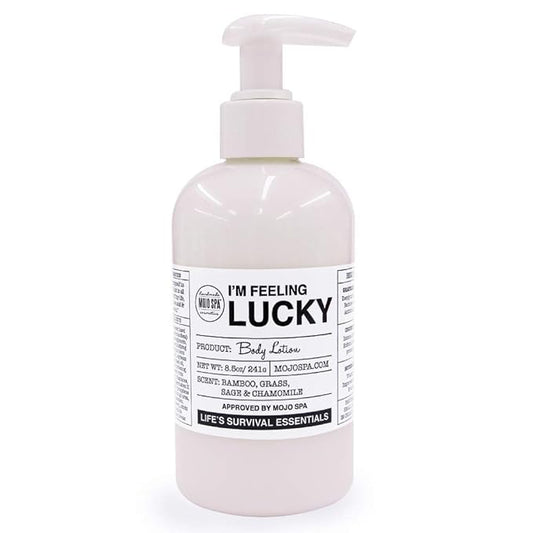 Mojo Spa I'm Feeling Lucky Body Lotion | Fresh, Botanical Scent | Moisturizing and Softening | Life's Survival Essentials | 8.5 oz