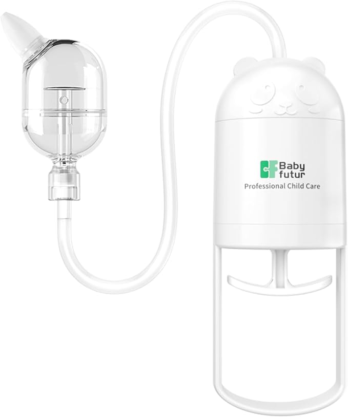 Nasal Aspirator for Baby,Manual Anti-Reflux Nose Cleaner for Newborns Soft Silicone Tips Baby Nose Sucker with Storage Box & Booger Clip