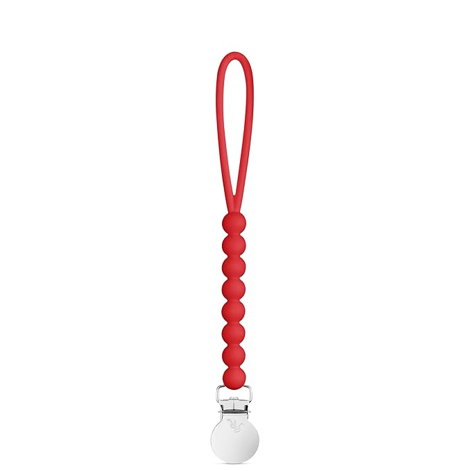 Ryan & Rose Cutie Clip Judy - Pacifier Clip Holder Silicone (Judy, Red)