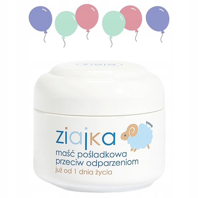 ZIAJA BABY - NAPPY CREAM DIAPER RASH OINTMENT AGAINST BURN FOR NEWBORNS AND BABIES - 50ml