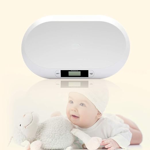 Comfort Babay Scale with LCD Display, High Precision Digital Smart Baby Scale Toddler Scale Infant Scale Baby Weighing Scale Body Weight for Baby, Capacity: 20kg/44lbs