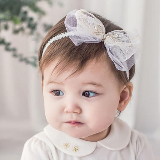 Bethynas Baby Girls Cute Bow-knot Headband Soft Lace Floral Hairbands Newborn Infant Toddlers Kids Hair Accessories (Style 11)