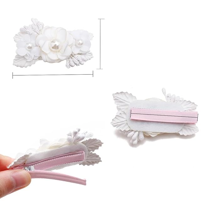 Flower Hair Clip BFNAAgirl Baby Girl Hair Bows Exquisite Hair Accessories Alligator Clips for Infants Toddlers Teen Kids Gift 6pcs/set