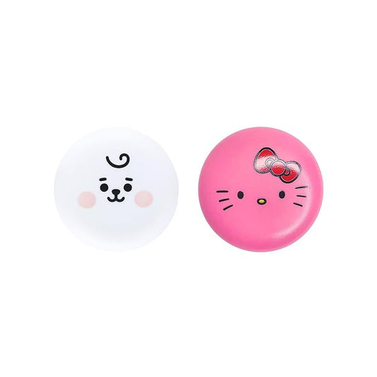 The Creme Shop x Hello Kitty x BT21 Baby Vitamin E, Shea Butter, Natural Oils for Deep Moisturization On-the-go Lip Care Solution Duo Macaron Lip Balm – RJ
