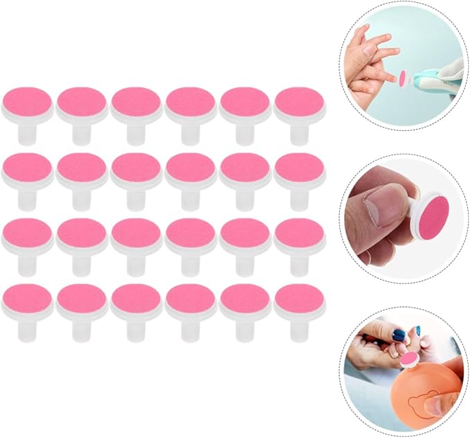 pcs Baby Electric Nails File Pads,Electric Nail Trimmer Replacement Pads,Nails Grinding Heads,Baby Nail Trimmer Replacement Pad