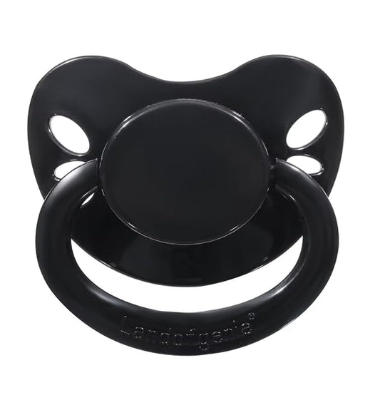 Landofgenie Adult Size Large Shield Pacifiers Butterfly Shaped Cutie Pacifier Black