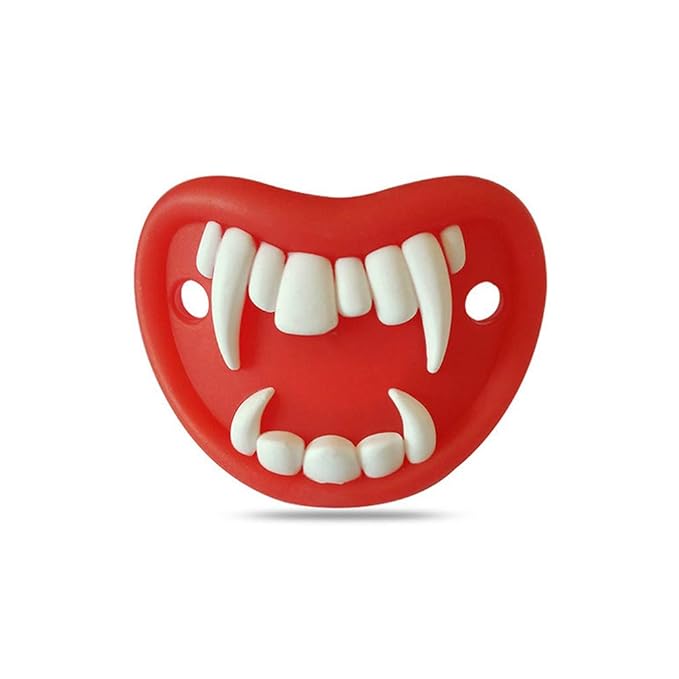 TOYANDONA 3pcs Baby Pacifiers Halloween Elements Design Pumpkin Skeleton Vampires Fangs Shaped Pacifier for Baby Toddlers Infants