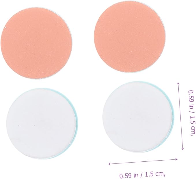 Nail Drill Replacement 8Pcs Nail File Replacement Pads Polish Disc (Random Color)