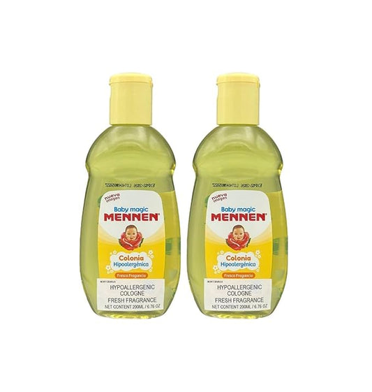 Baby Magic 2 Mennen Cologne 6.76 Fl Oz (2 Colonias Mennen Para Bebe 200 Ml)