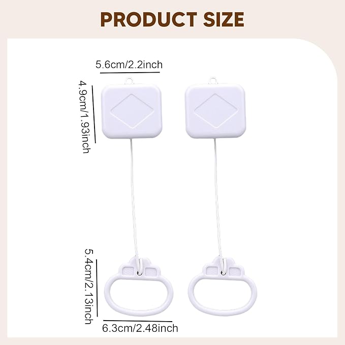 Simhoa 2 Pieces Pull String Music Box Insert Replacement White Pull Cord Musical Box for Stuffed Animals Making Musical Toy Infant