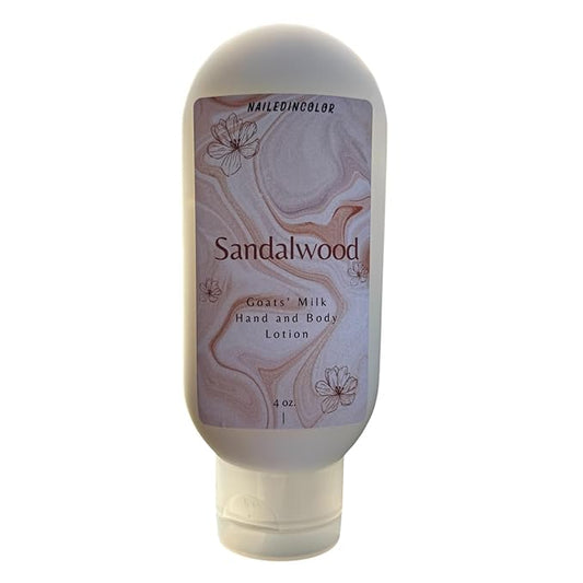 Sandalwood Scented Hand and Body Lotion-Women's Skin Care-Goats' Milk Lotion-Essential oil-Moisturizer