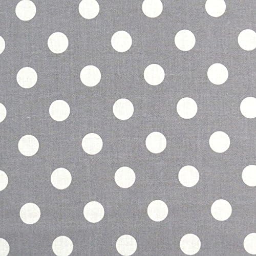 SheetWorld Fitted Youth Bed Sheet 33 x 66, Polka Dots Grey, Made in USA