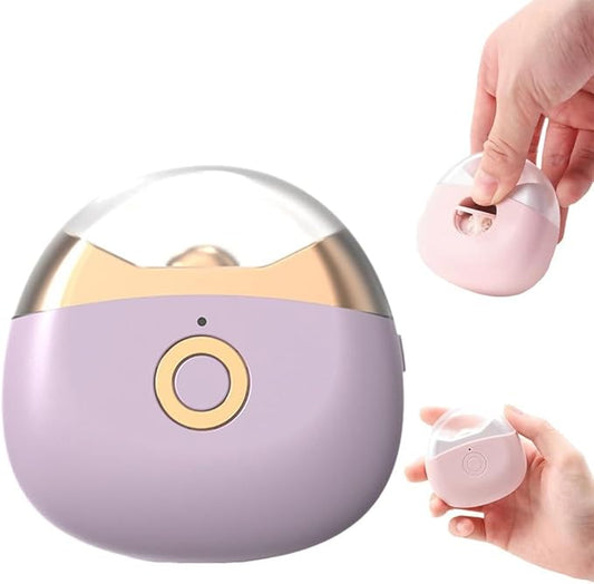 Electric Nail Clippers, 2026 Upgraded Automatic Nail Trimmer, Portable Nail Clipper with LED Light for Home Travel, Safe Nail Cutter for Baby Seniors (Purple)