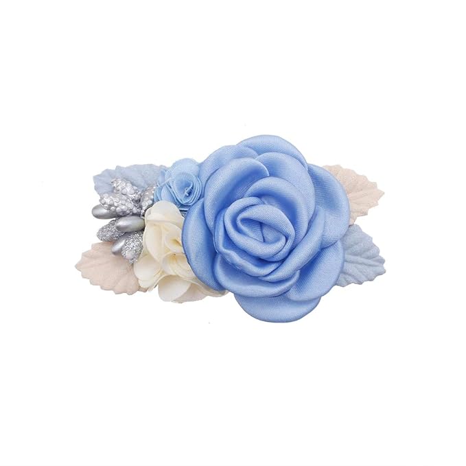 Flower Hair Clips Set-Cherrboll 3pcs Floral Hair Bow Accessories for Baby Girl Toddles Teen Gifts
