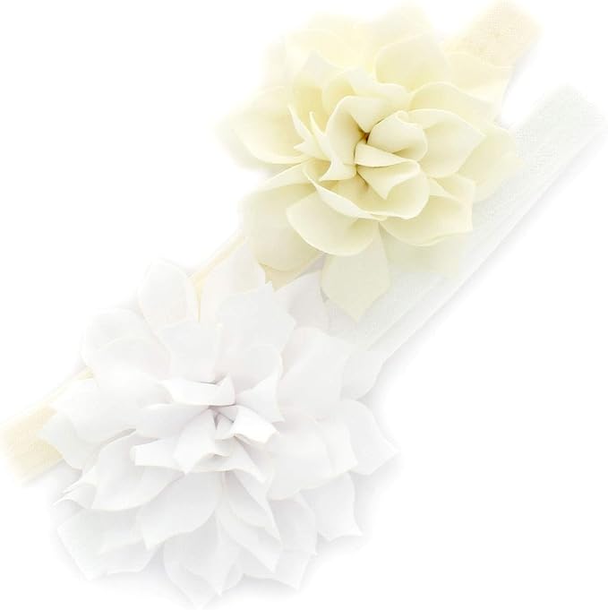 My Lello Petal Flower Headbands Baby - Girls - Toddler Stretchy Elastic Pair