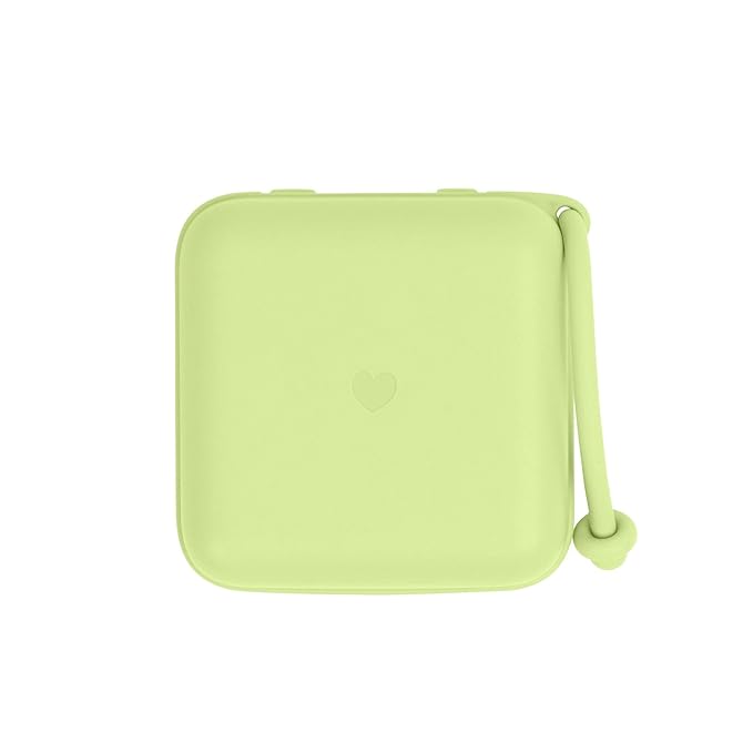 BIBS Pacifier Box with Strap. Pacifier Holder and Steriliser case. 100% BPA Free Food-Grade Material - Matcha