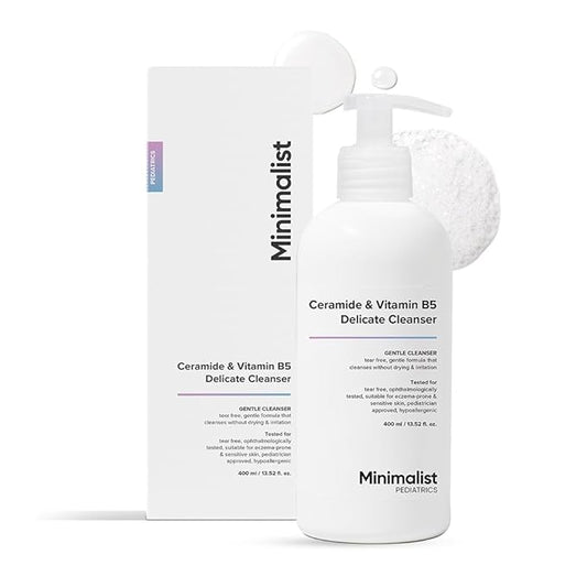 Minimalist Baby Gentle Head to Toe Wash | Tear-free | pH 5.5 | Proven Safe & Pediatrician Approved Baby Wash | Ceramide & Vitamin B5 Delicate Cleanser | 13.52 Fl Oz / 400ml