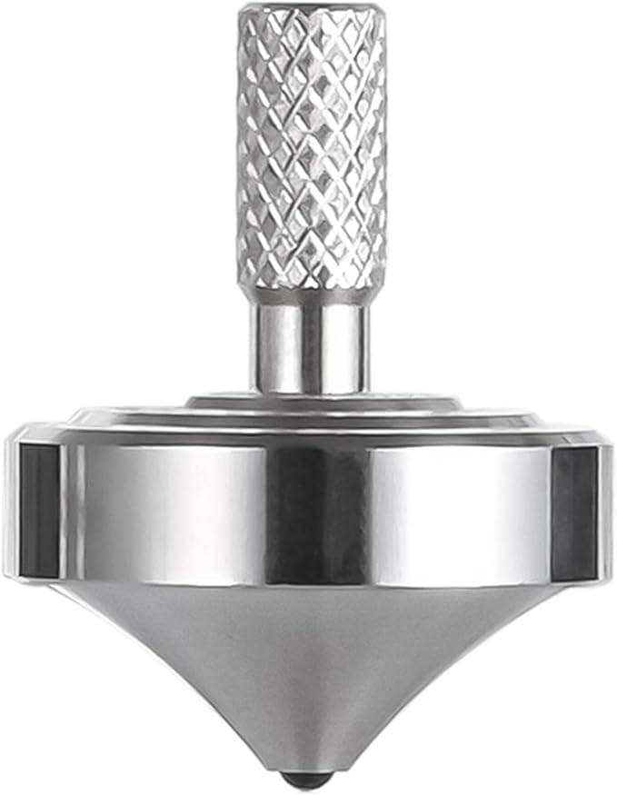 Stainless Steel Spinning Top, Precision Mini Desktop Gyroscope, Kill Time Reduce Stress ADHD Toys, Perfect Balance Gyro (Style 3)