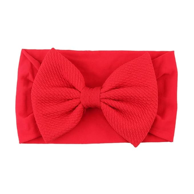 Toptim Headbands Solid Bows for Baby Girls' Comfortable Headwraps for Newborn Infant Toddler Kids 11-Pack
