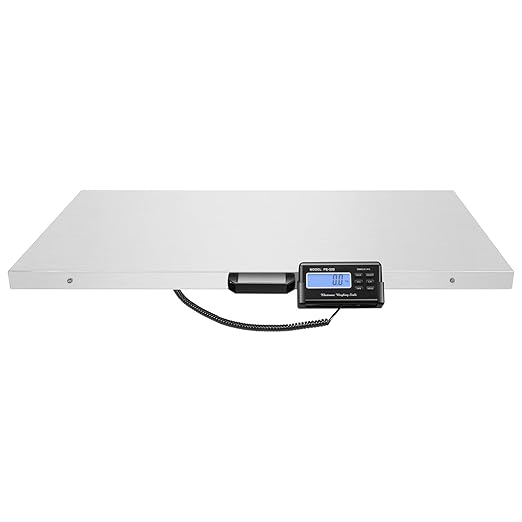 Pet Scale for Large Dog 1102lbs, PS-500 Electronic Stainless Steel Platform Heavy, Animal Scale Platform for Large Pets Postal Shipping Warehouse for Dog Pig Goat Sheep