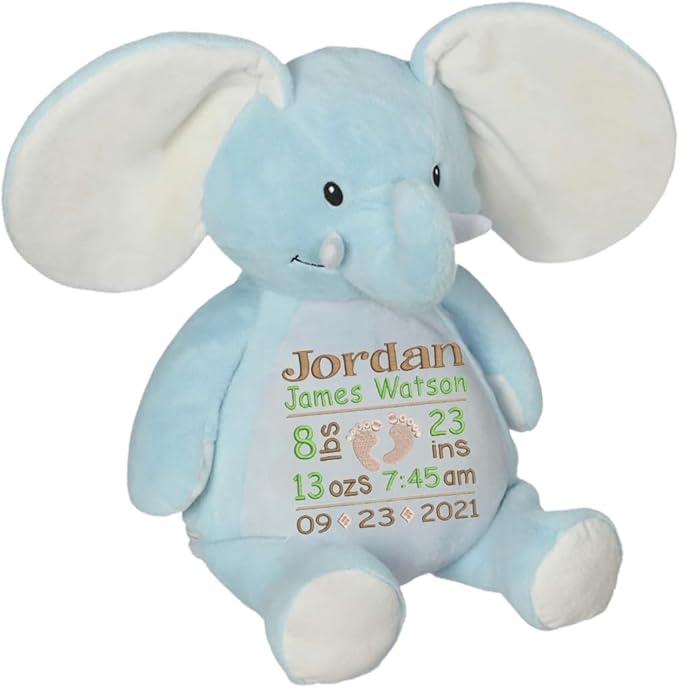 Personalized stuffed animal, Dog stuffed animal, custom animal, plush toys, gift for baby boy, gift for baby girl, newborn baby gift, Baby shower gift, Plushies, plush toys, embroidered Dog