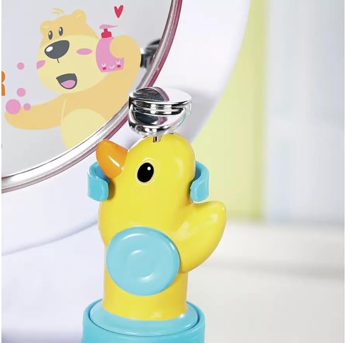 BABY born washbasin - Interactive doll sink with light and sound function - High-quality doll accessories - Includes toothbrush, toothbrush cup, soap dispenser and towel