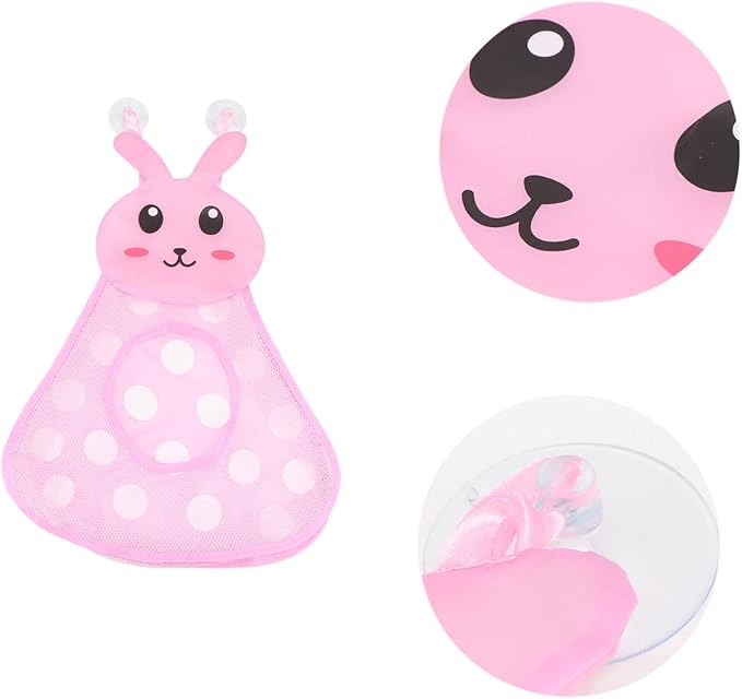 Toyvian 1pc Toy Storage Bag Baby Toys Toddler Toy Baby Bath Bag Baby Storage Bag Toy Bath Toy Organizer Bathroom Organiser Holder Toddlers Toys Rabbit Shaped Bag Tub Child Pvc Bath Net