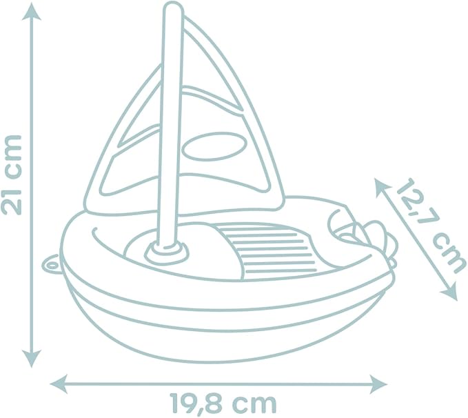 Little Smoby - Sailboat - Bath toy - Paddle wheel - Improves dexterity - From 12 months - Made in France