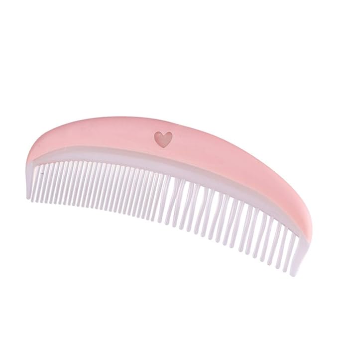 Baby Hair Brush and Comb Set Massage Scalp Brush for Newborn and Toddler 1Set (Pink)