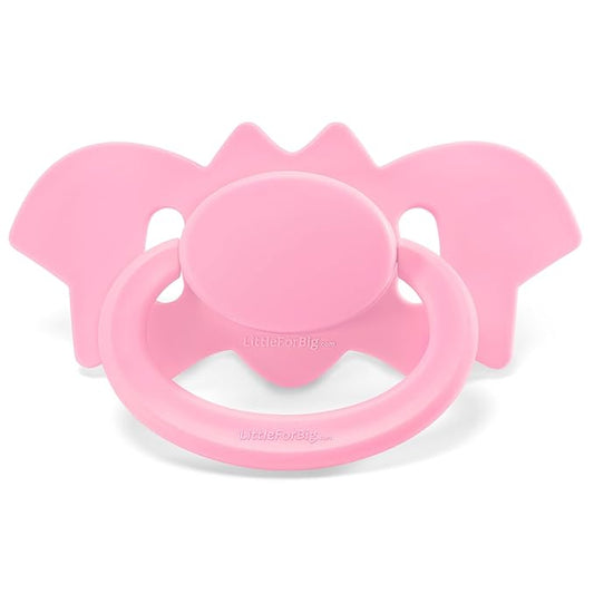 LittleForBig Bigshield Generation-II Adult Sized Pacifier - Baby Bat Pacifier Rosy