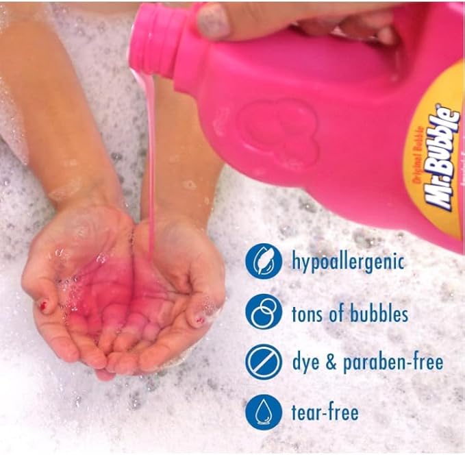 B'ubble Original Hypoallergenic B'ubble Bath - Tear-Free Formula for Long-Lasting B'ubbles Ideal for Kids, Toddlers, and Adults 36 fl oz Each (Pack of 2)