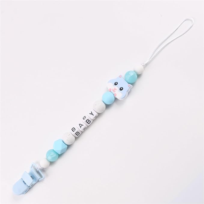 Personalized Pacifier Clip Customized Pacifier Clip with Custom Name Custom Pacifier Clip Holder with Name