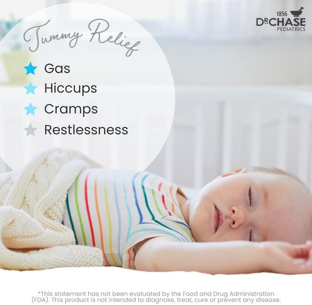 Dr. Chase Kolik Gripe Water Bundle - Nighttime & All-Day Baby Colic Relief - Gripe Water for Babies & Infants - Baby Gas Relief for Cramps, Stomach Discomfort & Hiccups - 2 Pack