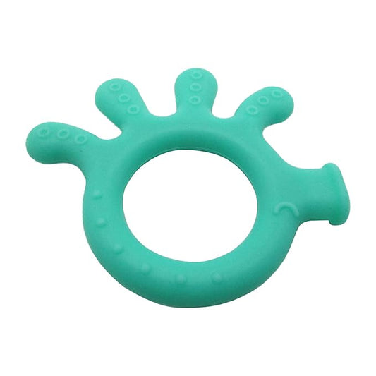 Gadgetime USA Silicone Finger Teether Toy - Handheld Teething Relief for Girls & Boys - Chew Toy - Stimulating & Soft Soothing Chew Toys - BPA Free - Green