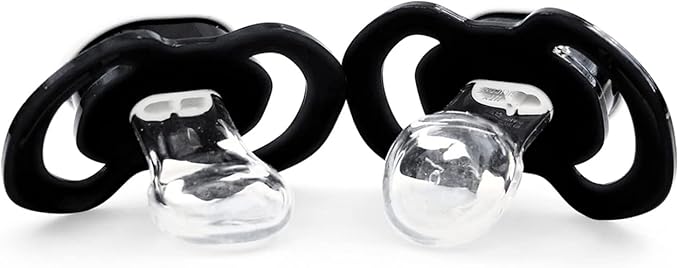 Baby Fanatic Officially Licensed Unisex Pacifier 2-Pack - Las Vegas Raiders NFL