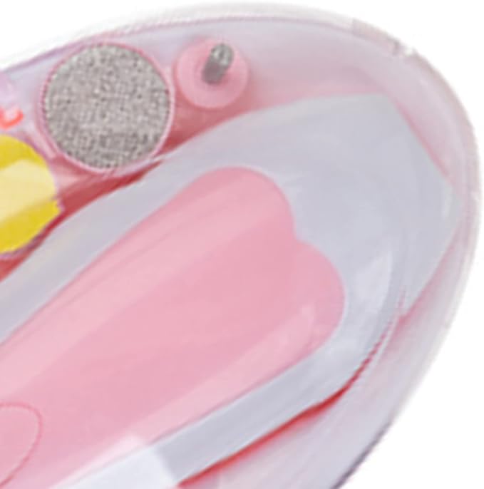 Electric Nail Clipper, 6 in 1 Electronic Baby Nail Clipper File Safe Grinding Heads Nail Trimmer Set for Newborn Manicure (B)