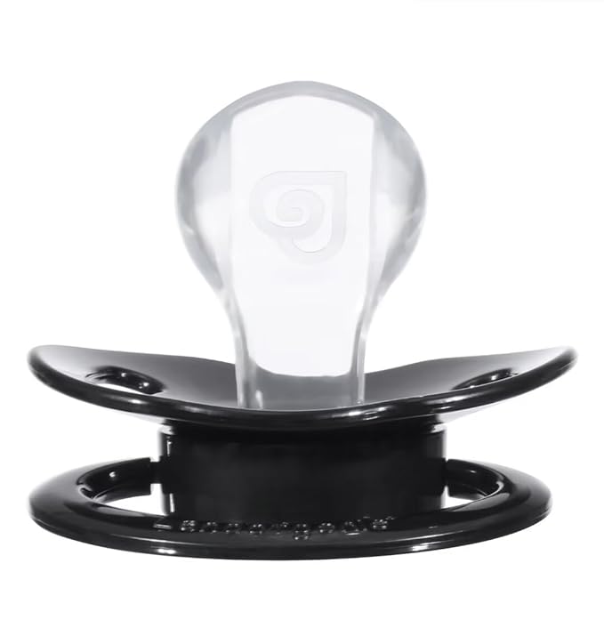 Landofgenie Adult Size Large Shield Pacifiers Bone Shaped Cutie Pacifier Black