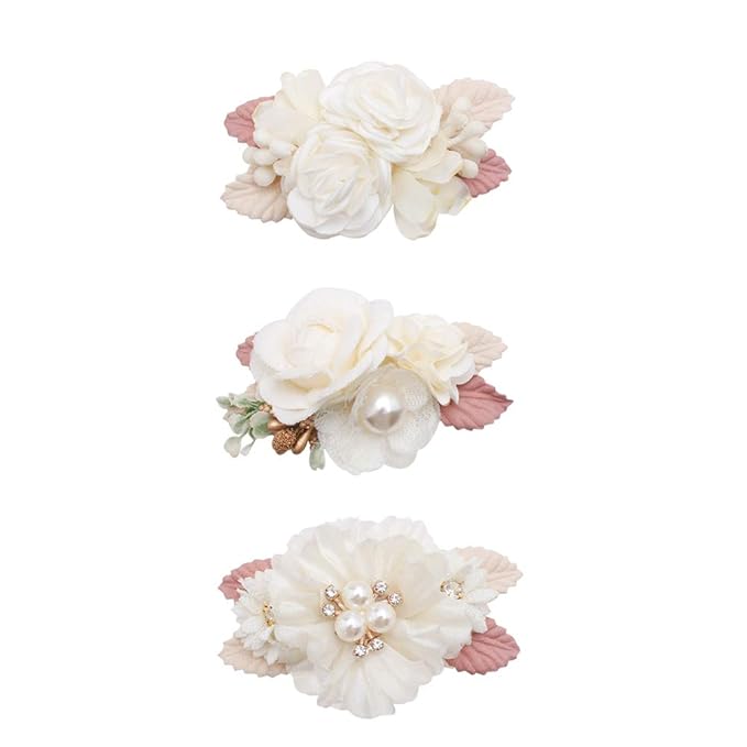 Flower Hair Clip BFNAAgirl Baby Girl Hair Bows Exquisite Hair Accessories Alligator Clips for Infants Toddlers Teen Kids Gift 3pcs/set