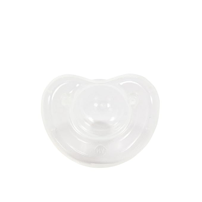 Orthodontic Soother/Pacifier - 3-18 Months | Soothes 95% of Babies | Heart-Shaped BPA-Free Silicone Soothers | Includes Case (Yellow/Pink, 2 Pack)