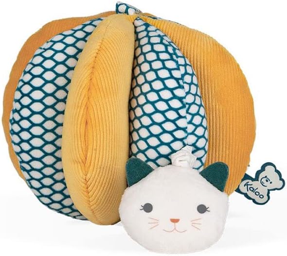 Kaloo - Stimuli - My First Gripping Ball with Vibrating Function - Washable Fabric - 0 Months + - K971601