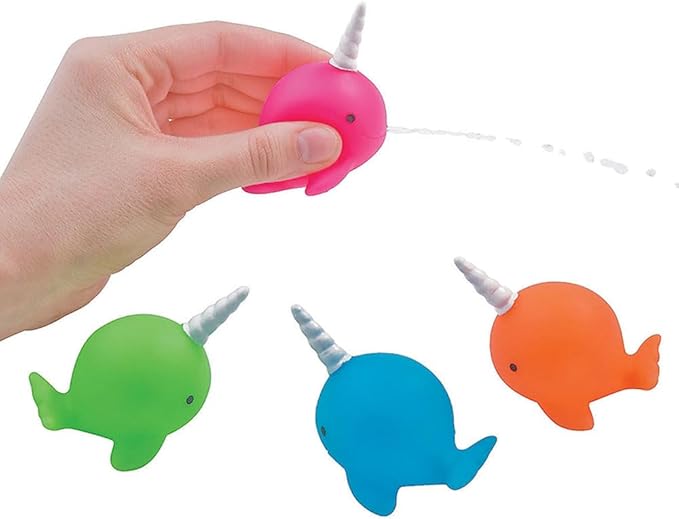 NEON NARWHAL Squirts - Toys - 12 Pieces