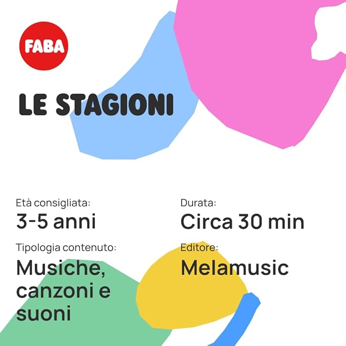 FABA Sound character The Seasons, FFR40001, Storie e Educativi