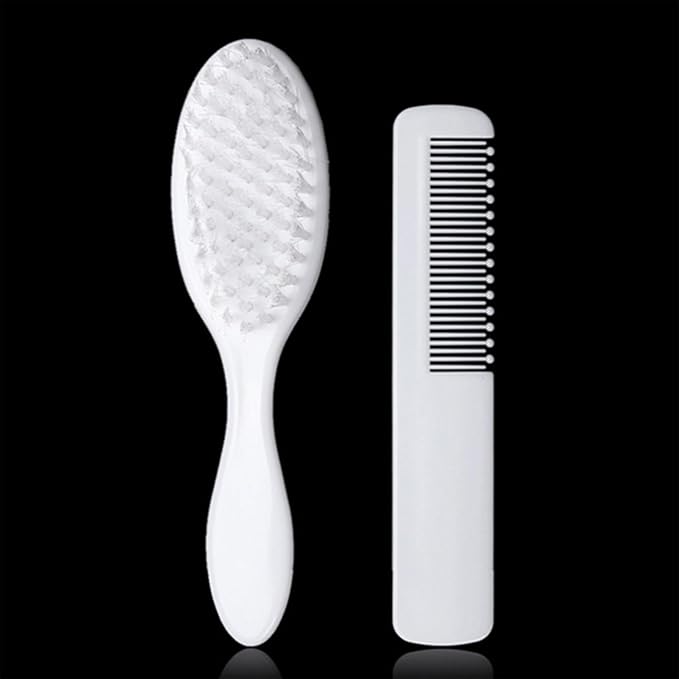 Soft Hair Brush & Comb Set Finest Bristles Baby Hair Brush Infant Body Massage Brush Bathtub Soothing Brush Travel Gear Baby Hairbrush Baby Hair Brush Set For Newborns Baby Hair Brush Soft Baby Hair