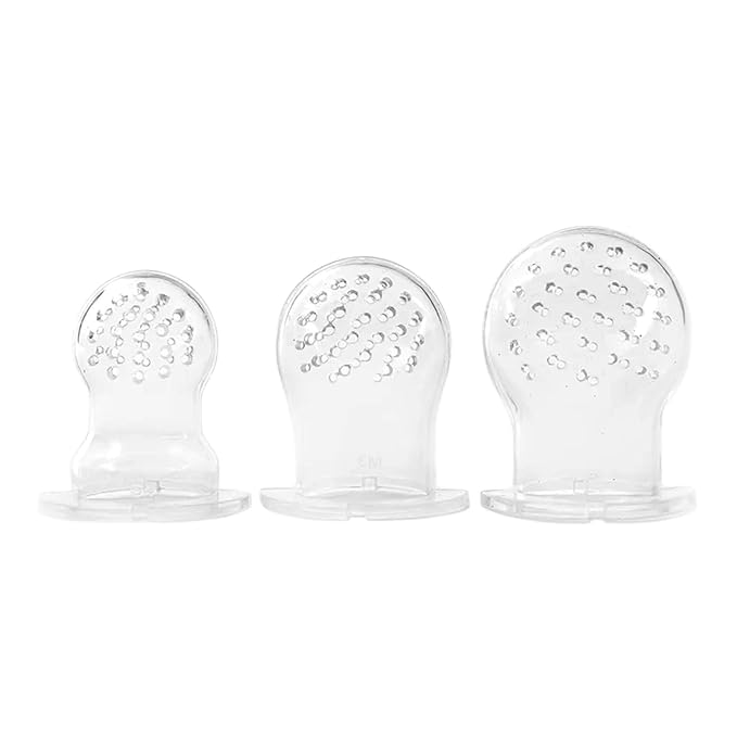 Moss and Fawn Extra Feeder Tops for The Forage Feeder - Soothing Silicone Frozen Breast Milk Popsicle & Baby Food Teething Toy, Pacifier Fruit Feeder & Teether - BPA, PVC & Phthalate-Free - One Color
