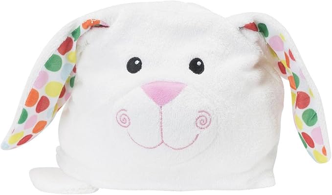ZOOCCHINI Hooded Bath Towel for Kids 100% Cotton Terry, Plush & Absorbent for Bathtime or Pool, 50" x 22" 2-6 Years, Bella the Bunny
