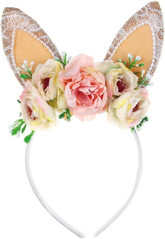 Children Easter Bunny Ears Headband Long Ear Hairband for Baby Girls Infant Toddlers Kids