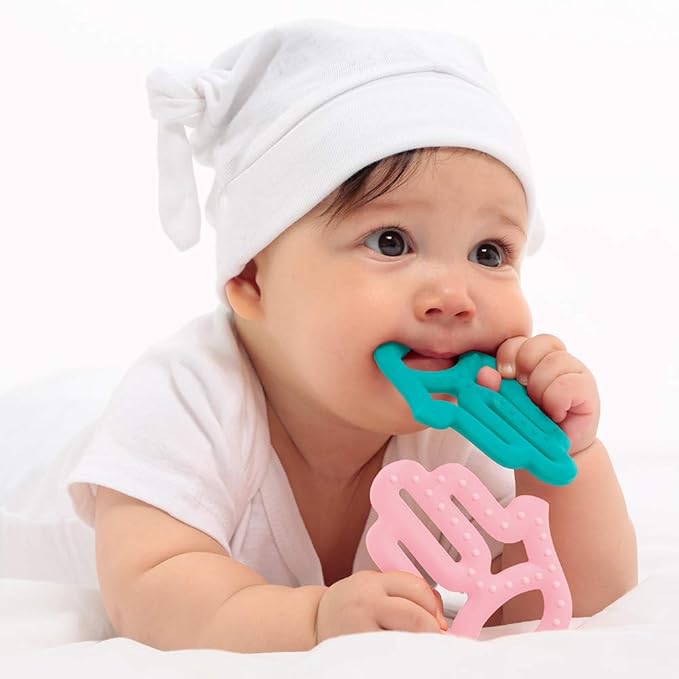 MinikOiOi Toothee 100% Silicone Teether 3m+ (Blue)