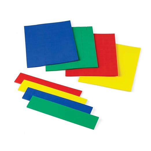 hand2mind Foam Square Color Tiles, Color Sorting, Math Counters for Kids, Counting Manipulatives, Colored Foam Squares, Math Manipulatives, Bingo Chips, Game Tokens, Tiles Learning (Set of 400)